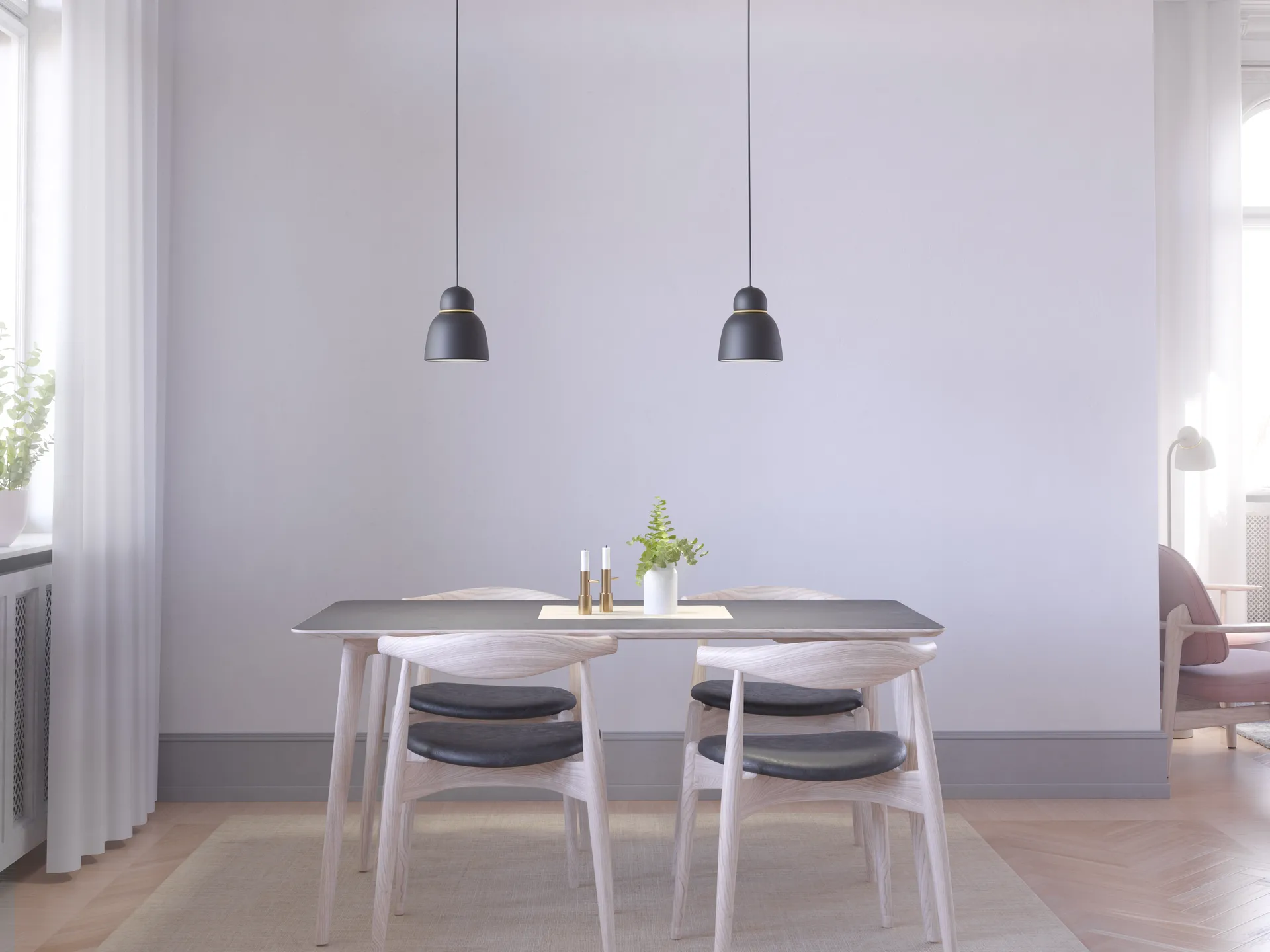 Bird hanglamp Ø17,3 cm, Zwart-messing Belid