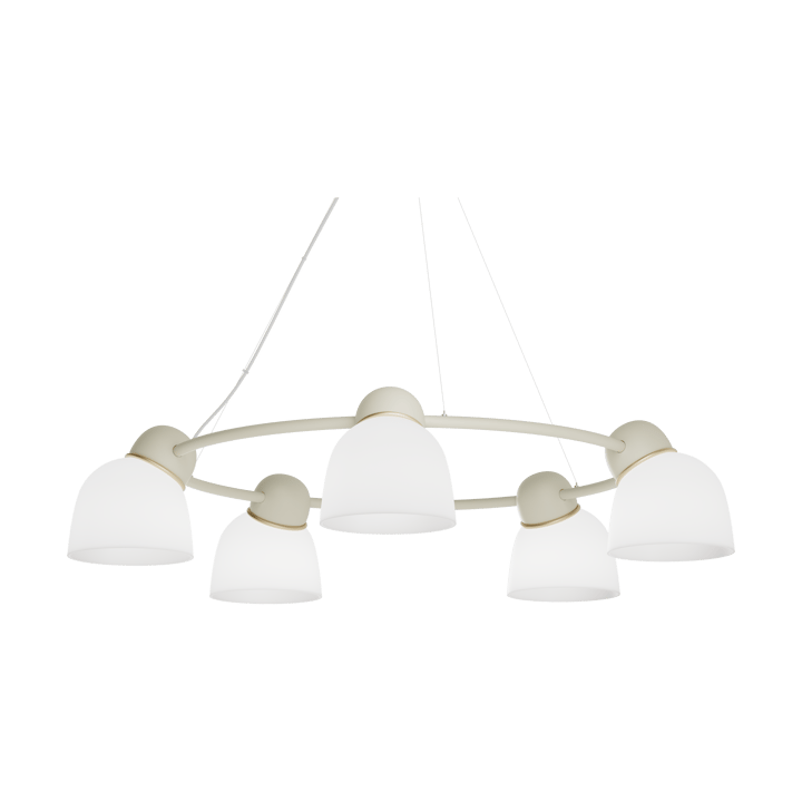 Bird kroonluchter Ø95,3 cm - Zand-messing-opaalglas - Belid
