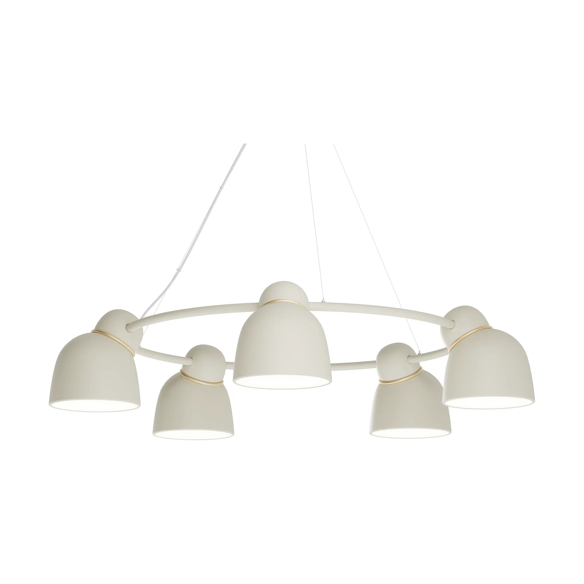 Bird kroonluchter Ø95,3 cm, Zand-messing Belid