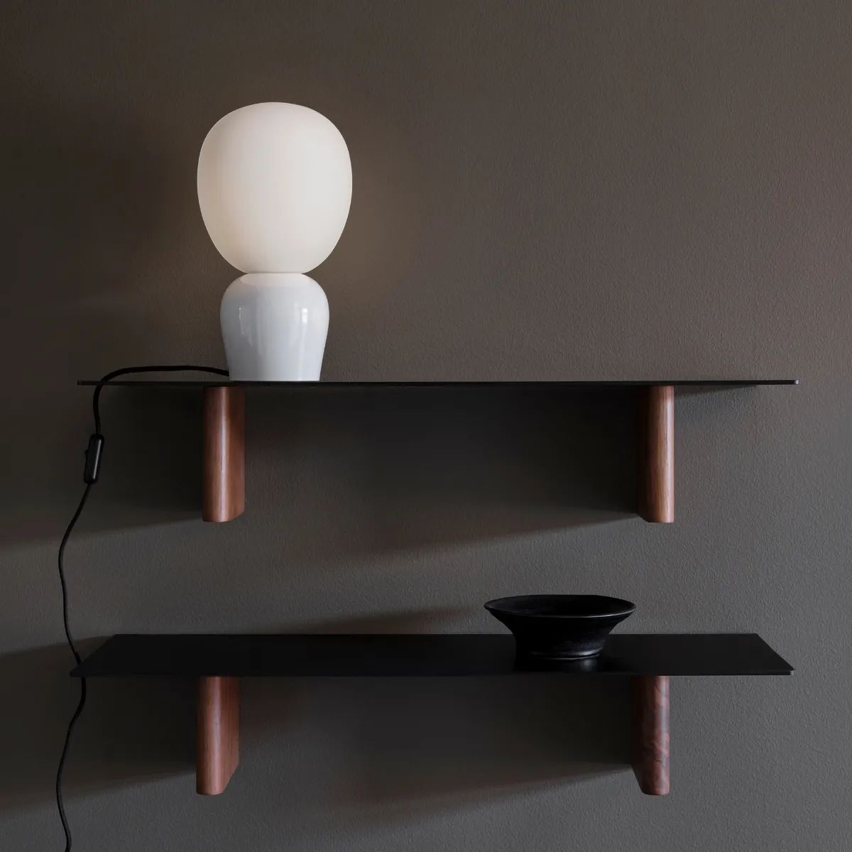 Buddy tafellamp opaalglas, Blank wit Belid