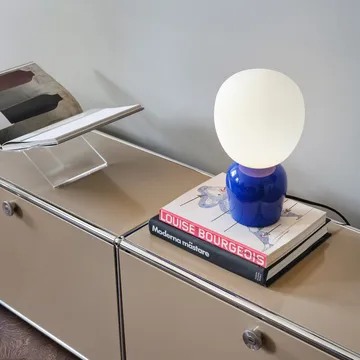 Buddy tafellamp opaalglas - Ultramarijnblauw - Belid