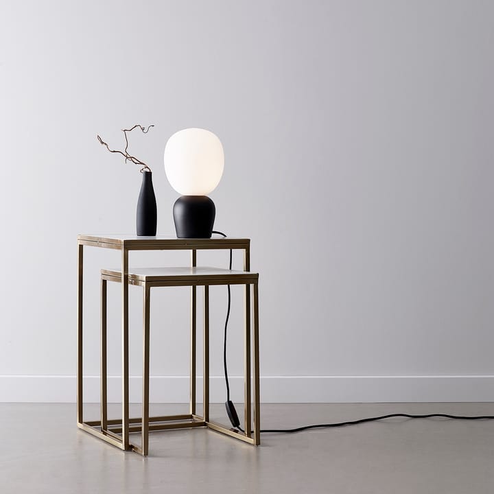Buddy tafellamp opaalglas, Zwart Belid