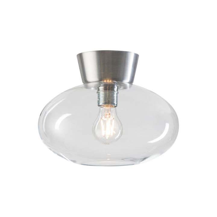 Bullo plafondlamp helder glas Ø27 cm - Aluminium - Belid