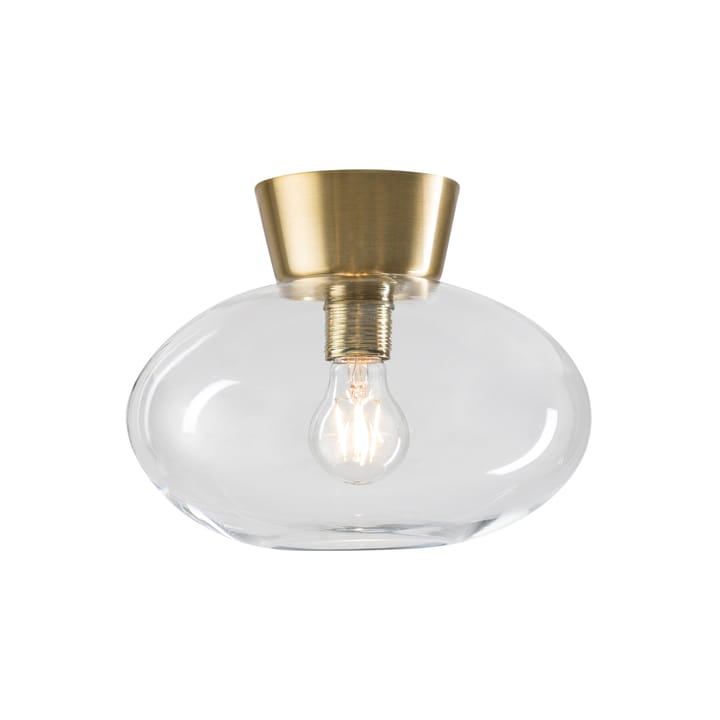 Bullo plafondlamp helder glas Ø27 cm - Messing - Belid