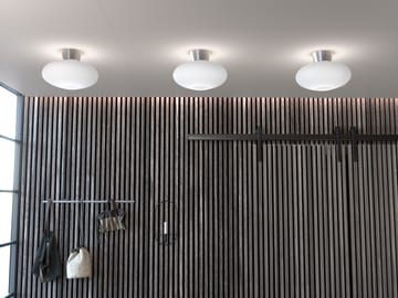 Bullo plafonnière XL opaalglas Ø38 cm - Aluminium - Belid