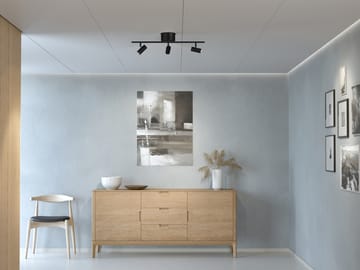 Cato plafondlamp rail 3 - Matzwart - Belid