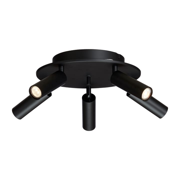 Cato Slim ronde plafondspots 5 st. - Matzwart-led - Belid