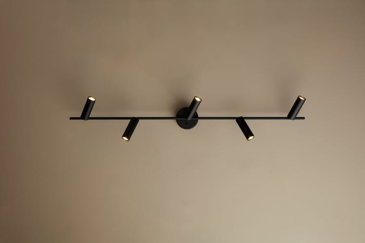 Cato Slim spotlights 5 st., Matzwart-led Belid