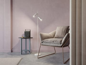 Cato Slim vloerlamp dubbel - Matwit-led - Belid