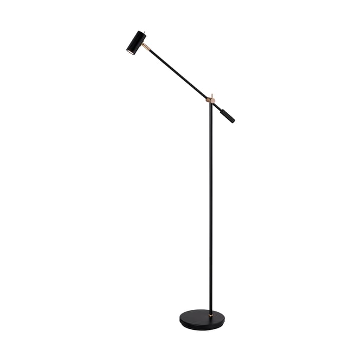 Cato vloerlamp 134 cm - Matzwart-messing - Belid