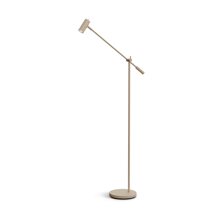 Cato vloerlamp 134 cm - Nougat-messing - Belid