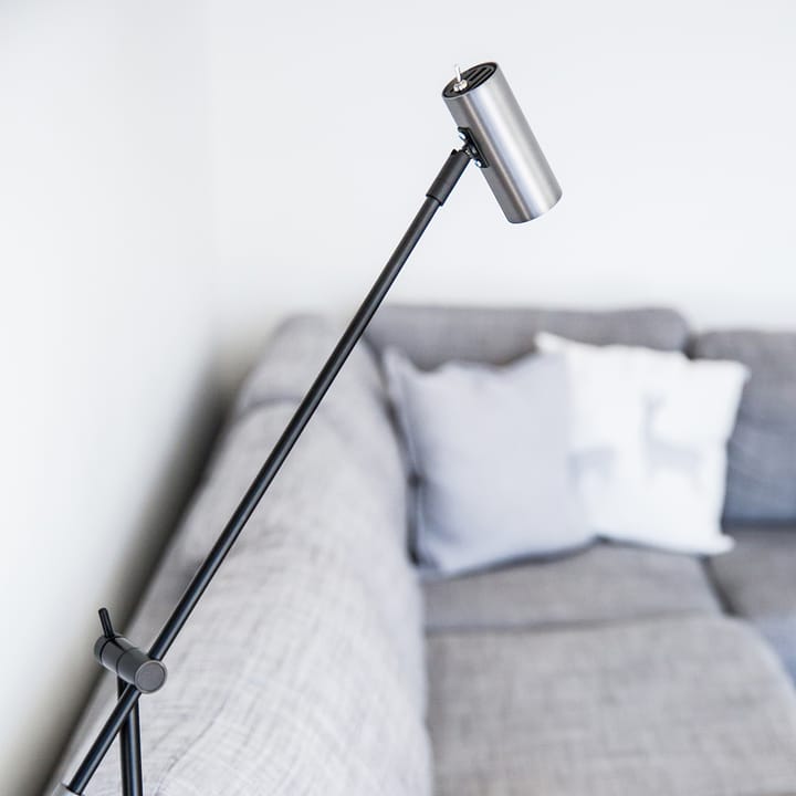 Cato vloerlamp, Oxidegrijs-zwart Belid