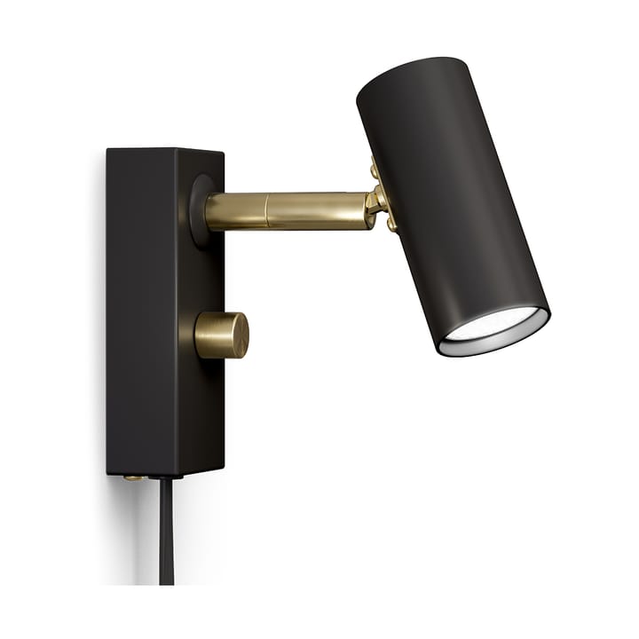 Cato wandlamp - Matzwart-messing - Belid
