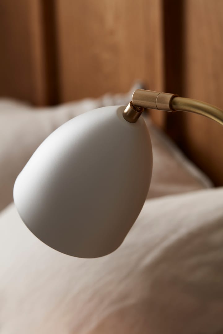 Deluxe tafellamp, wit - messing Belid