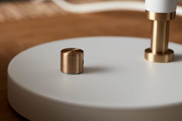 Deluxe tafellamp - wit - messing - Belid