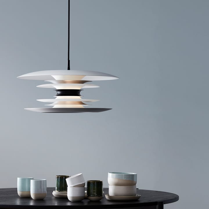 Diablo hanglamp Ø50 cm., Mat aluminium-matzwart Belid