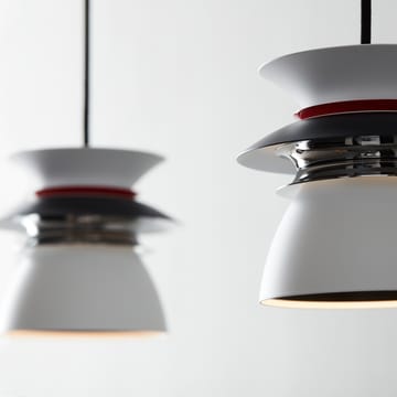 Diablo plafondlamp Ø16,5 cm - Matzwart-glanzend rood - Belid