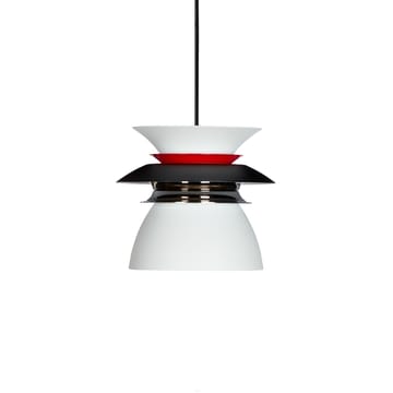 Diablo plafondlamp Ø16,5 cm - Matzwart-glanzend rood - Belid