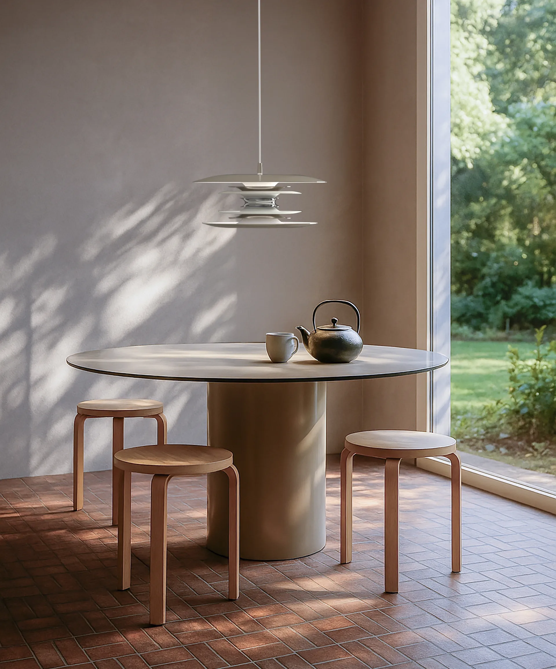 Diablo plafondlamp Ø40 cm, Soft greige Belid