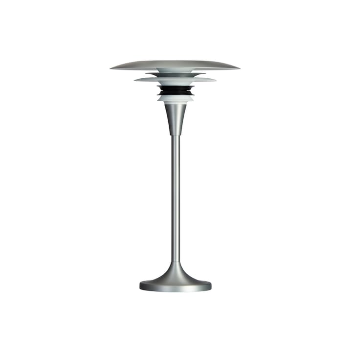 Diablo tafellamp Ø20 cm, Mat aluminium-matzwart Belid