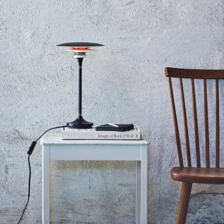 Diablo tafellamp Ø20 cm, Matzwart-glanzend rood Belid