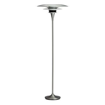 Diablo vloerlamp Ø50 cm - Mat aluminium-matzwart - Belid