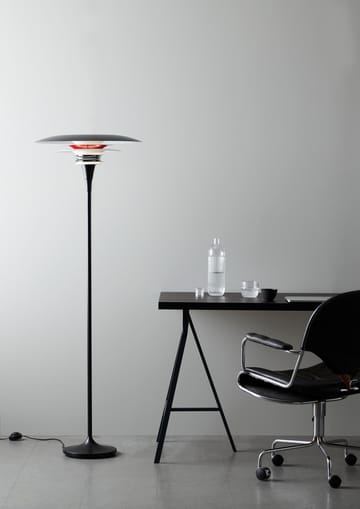 Diablo vloerlamp Ø50 cm - Matzwart-glanzend rood - Belid