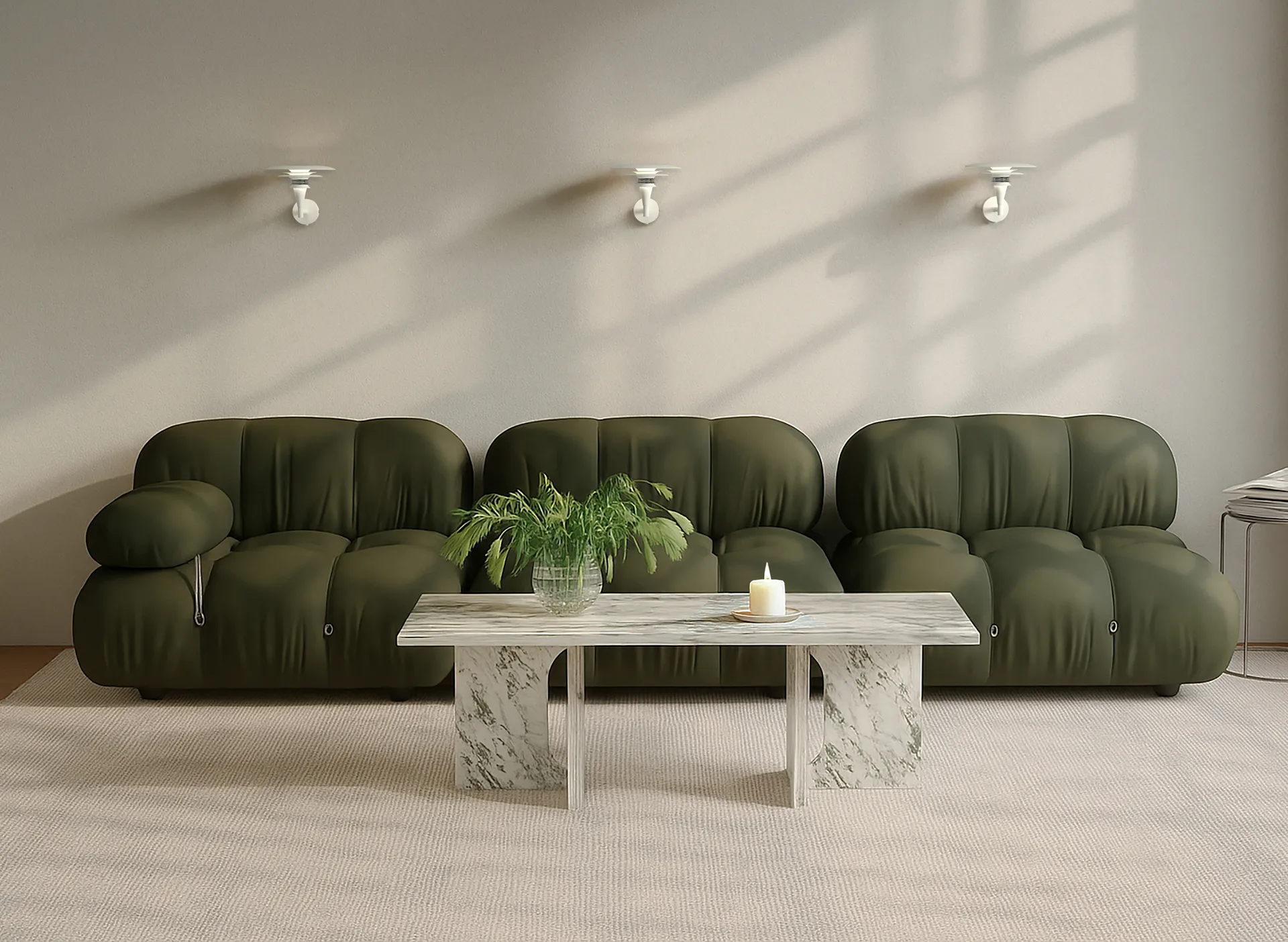 Diablo wandlamp Ø20 cm, Matwit-chroom Belid