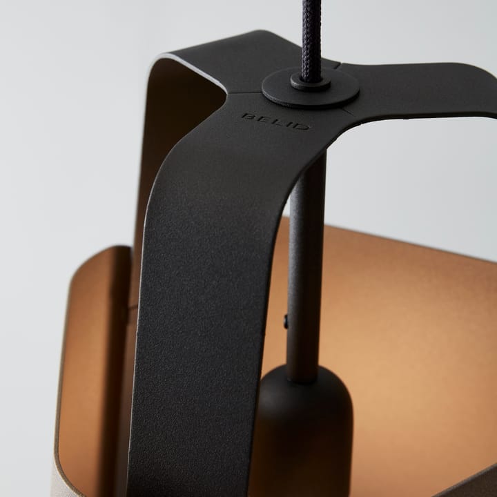 Fold hanglamp Ø34 cm, Antraciet-Zandstructuur Belid