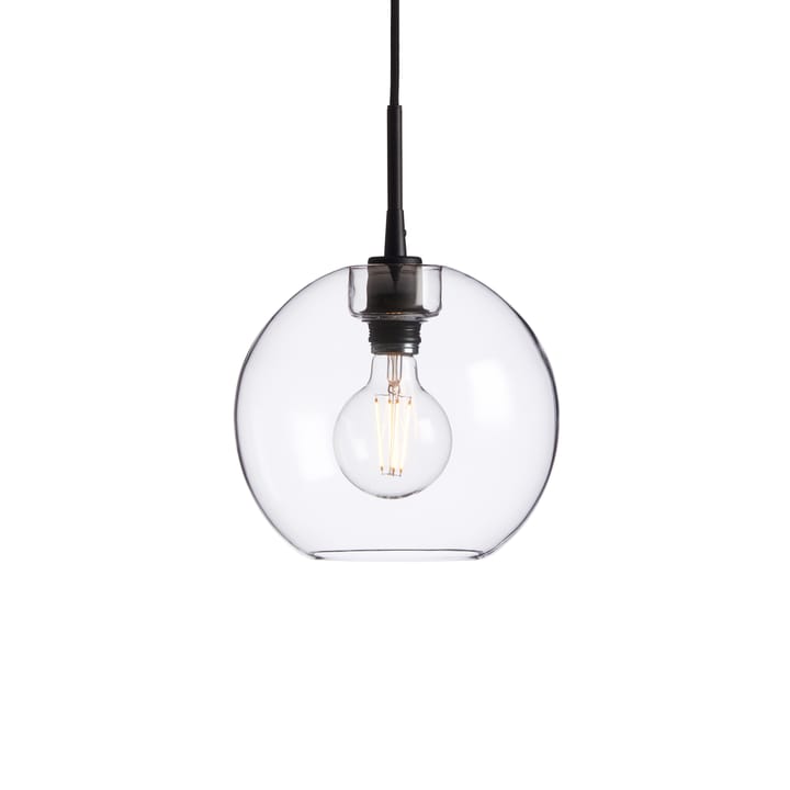 Gloria hanglamp Ø26 cm - Zwart-transparant glas - Belid