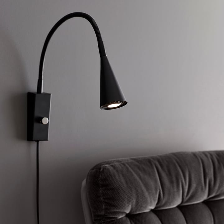 Ledro muurlamp, Matzwart Belid