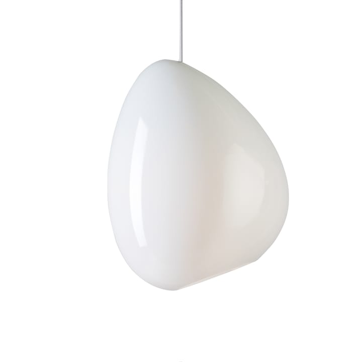 Ocean plafondlamp opaalglas - witte textielkabel - Belid
