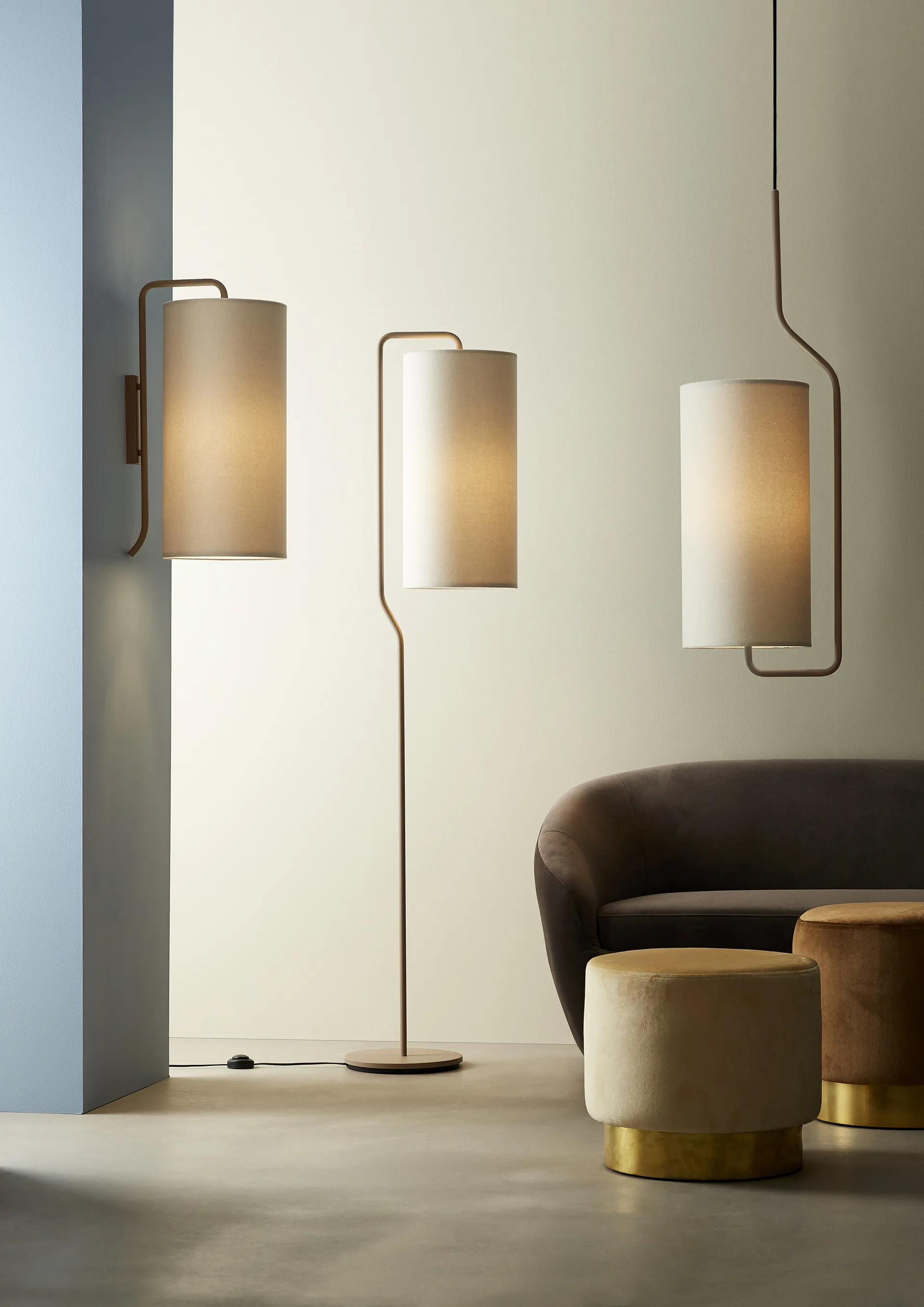 Pensile lampvoet 170 cm, Zand Belid