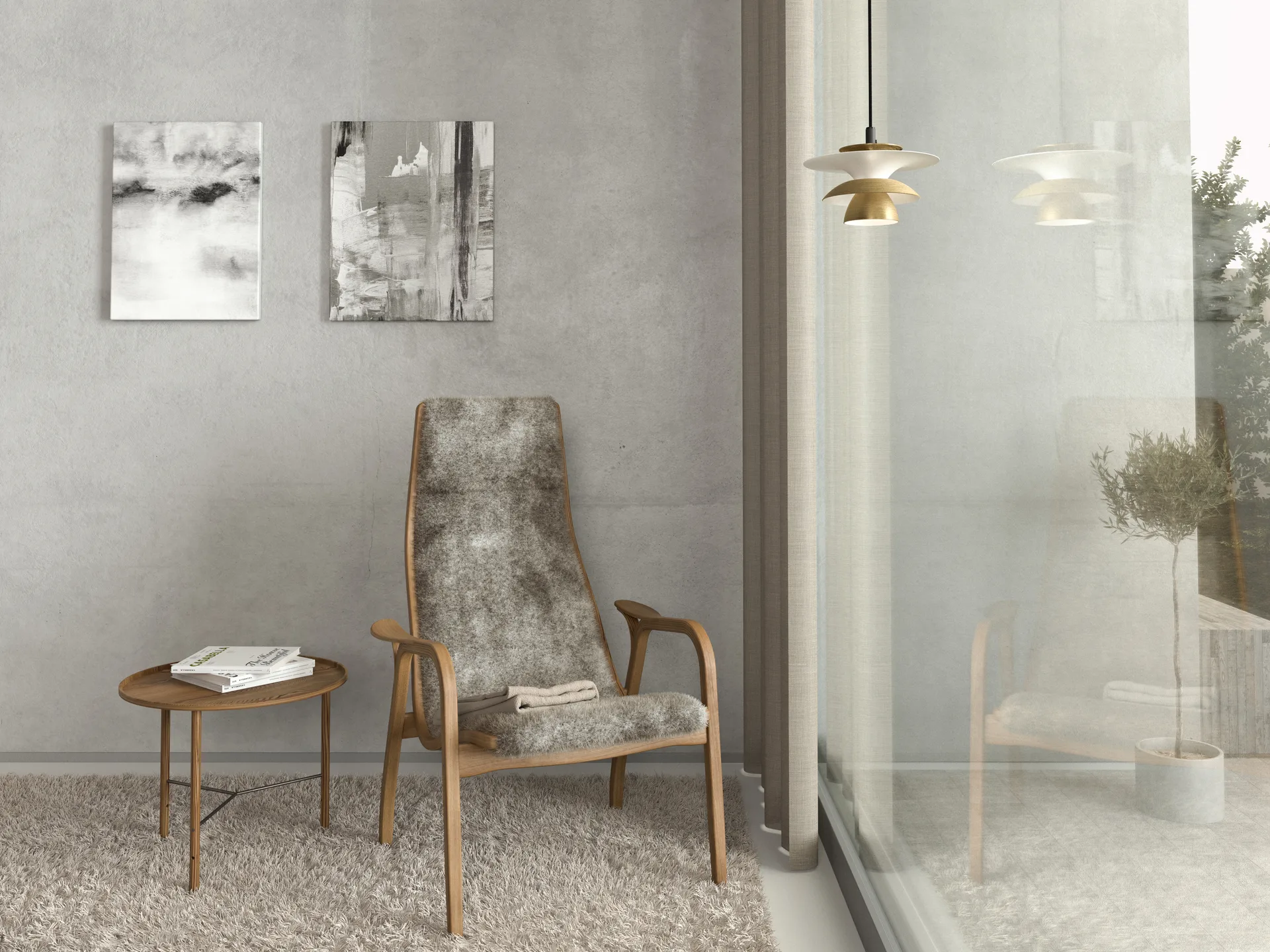 Picasso raamlamp Ø18 cm, Antiek messing Belid