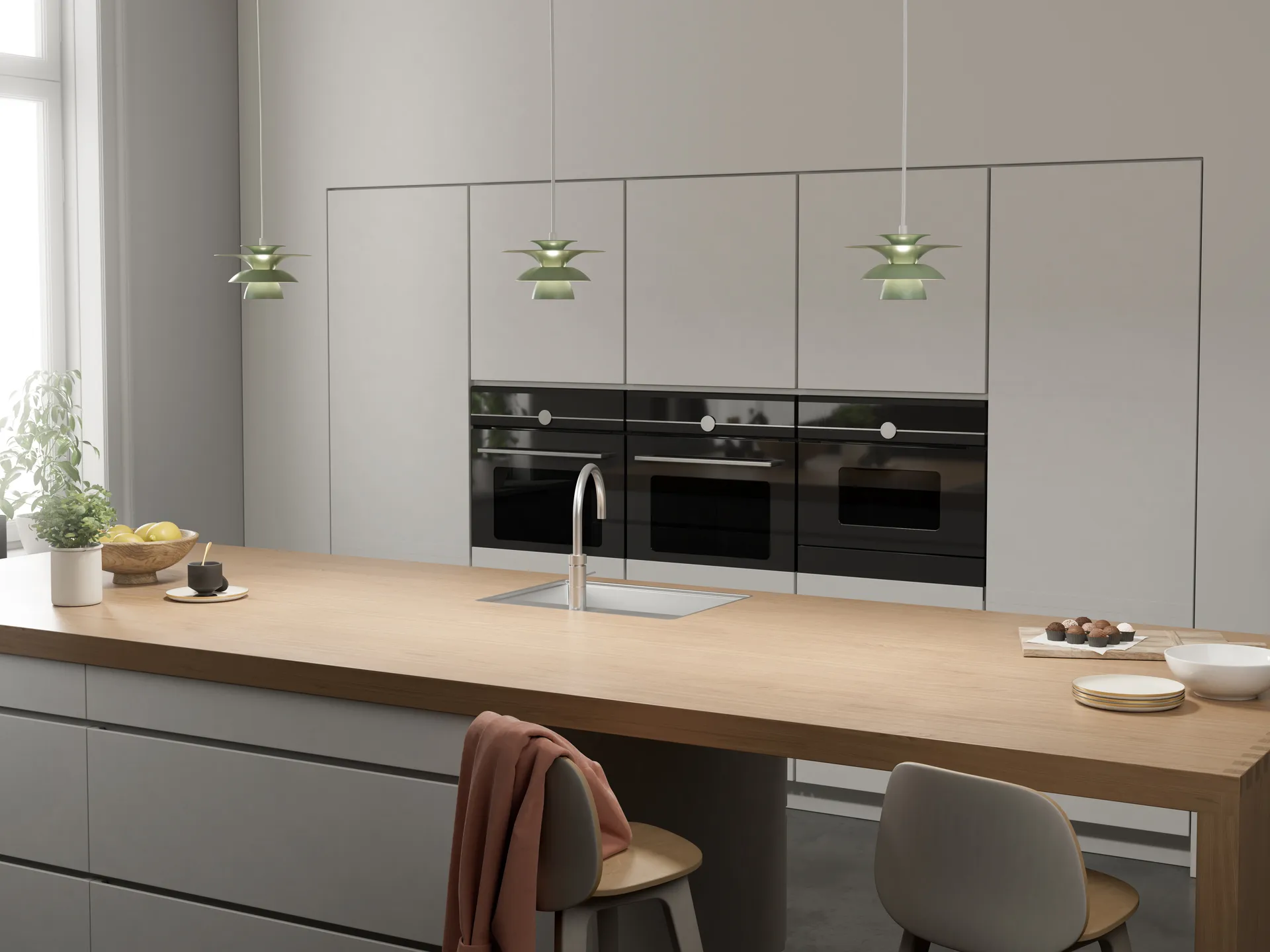 Picasso raamlamp Ø18 cm, Soft salvia Belid