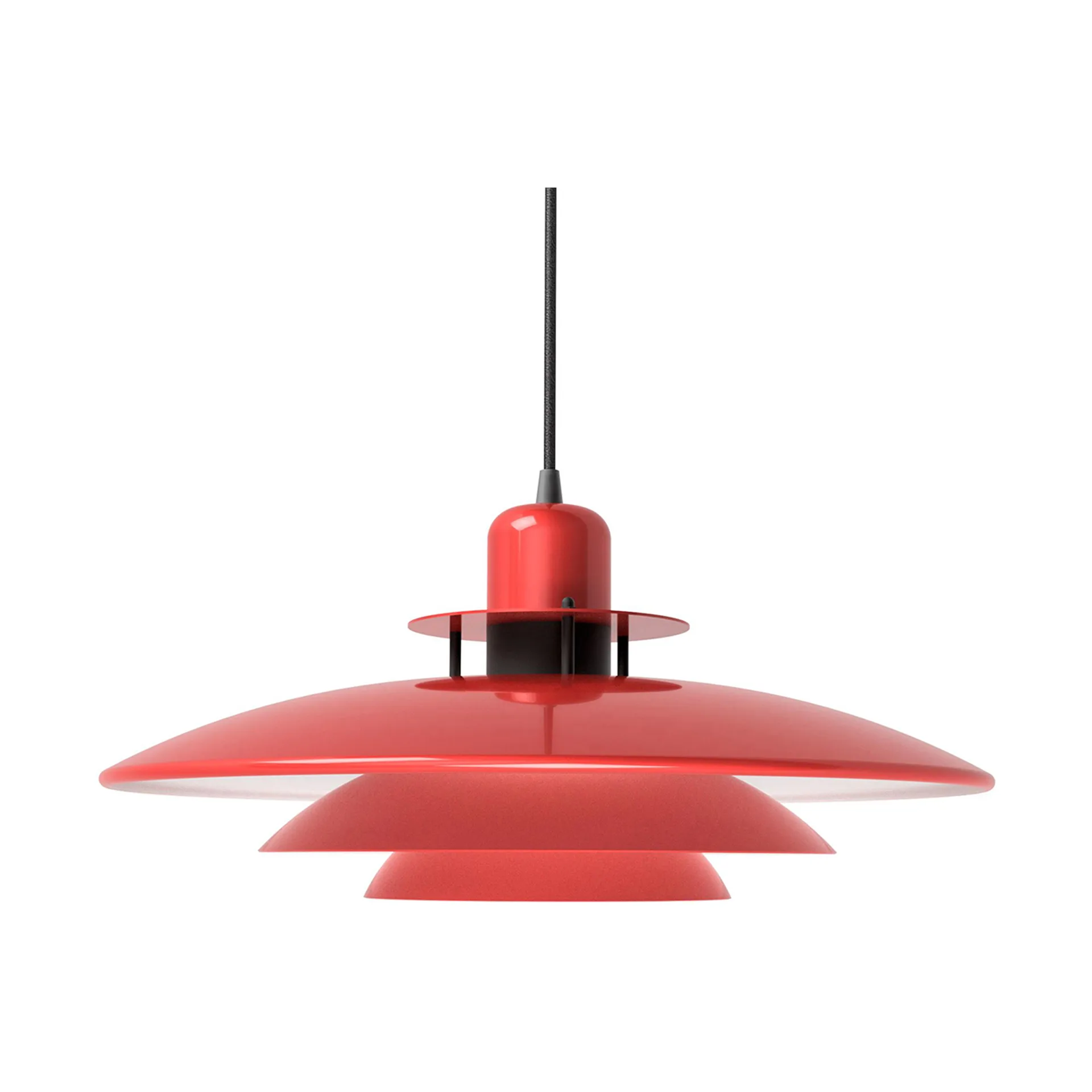 Primus hanglamp Ø43 cm, Blanco rood-mat zwart Belid