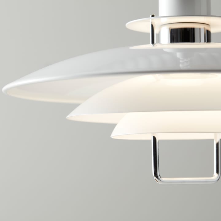 Primus II hanglamp Ø43 cm, Wit-chroom Belid