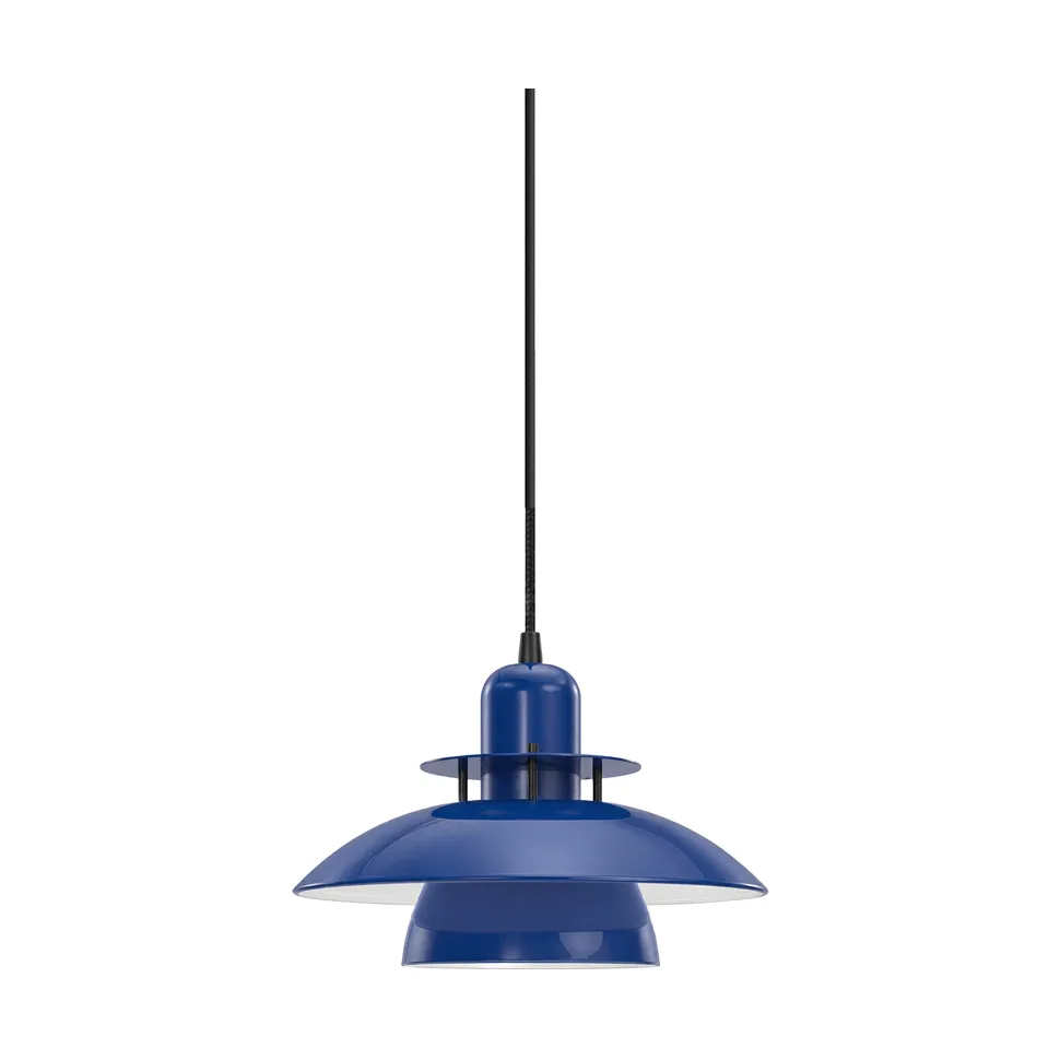 Primus IV hanglamp Ø28 cm, Diepblauw-matzwart Belid