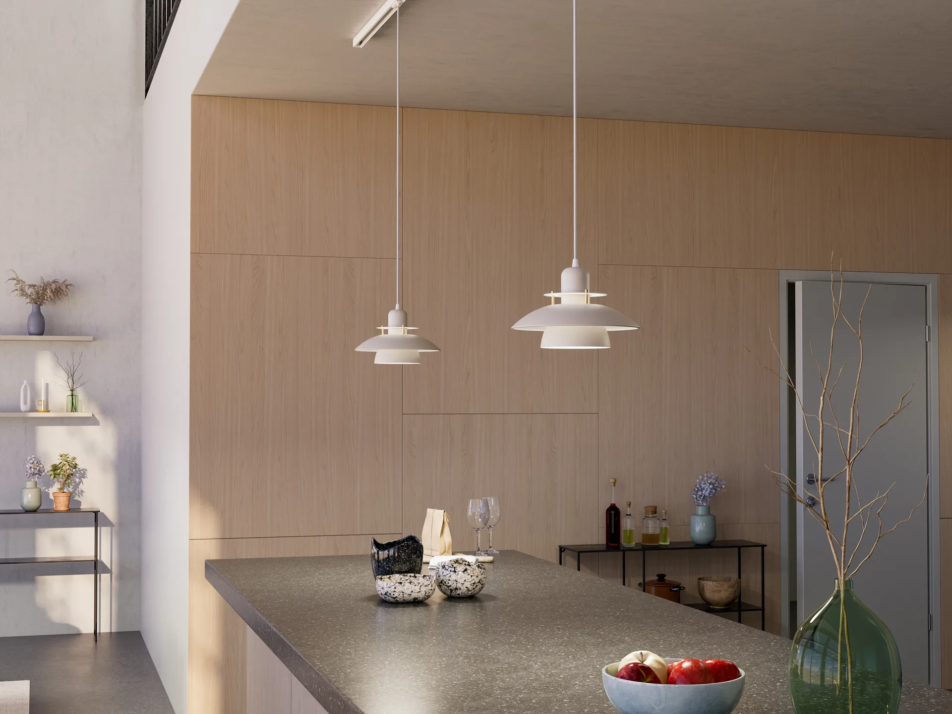 Primus IV hanglamp Ø28 cm, Zandmessing Belid