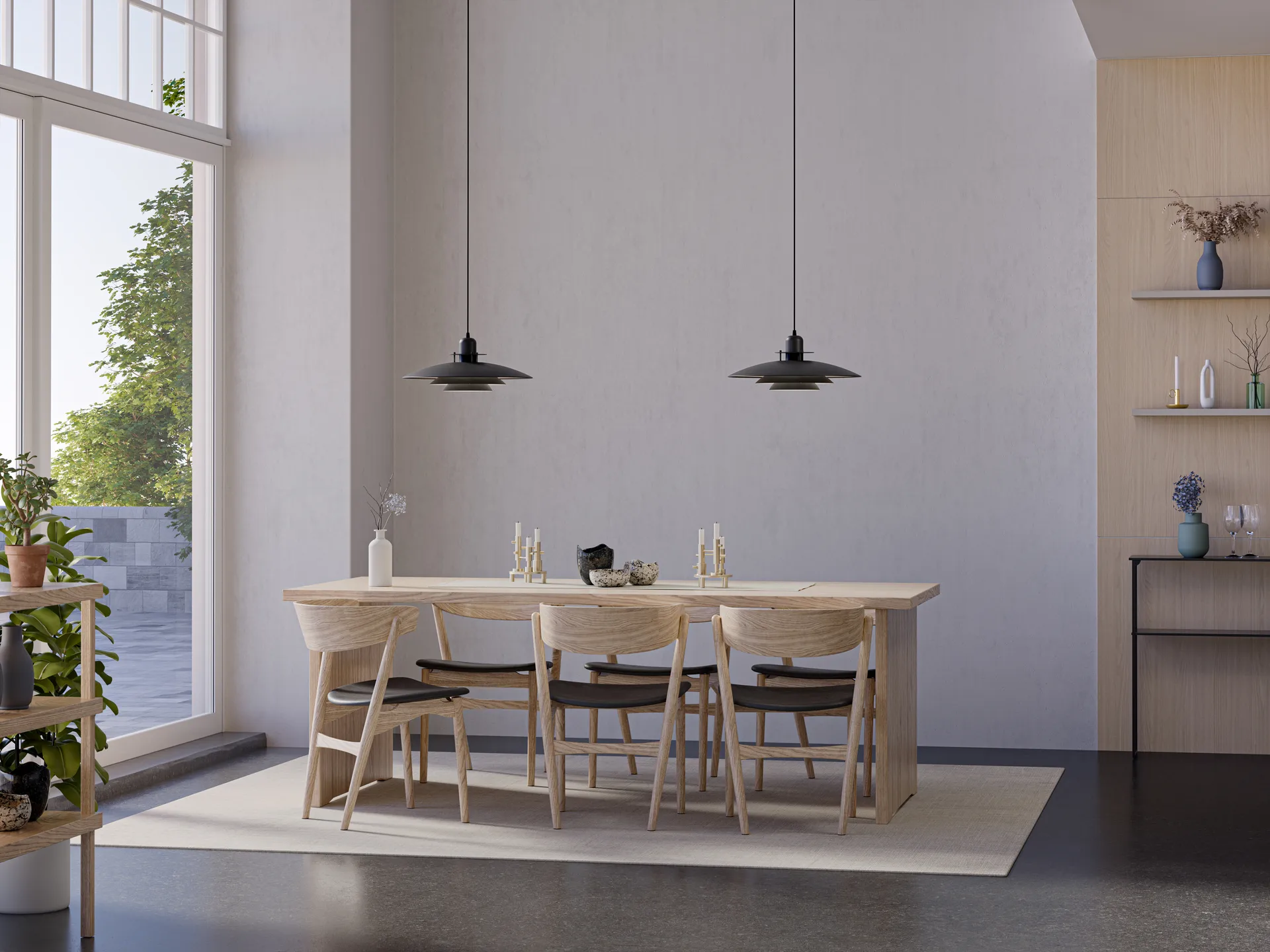 Primus V hanglamp Ø47,5 cm, Matzwart Belid