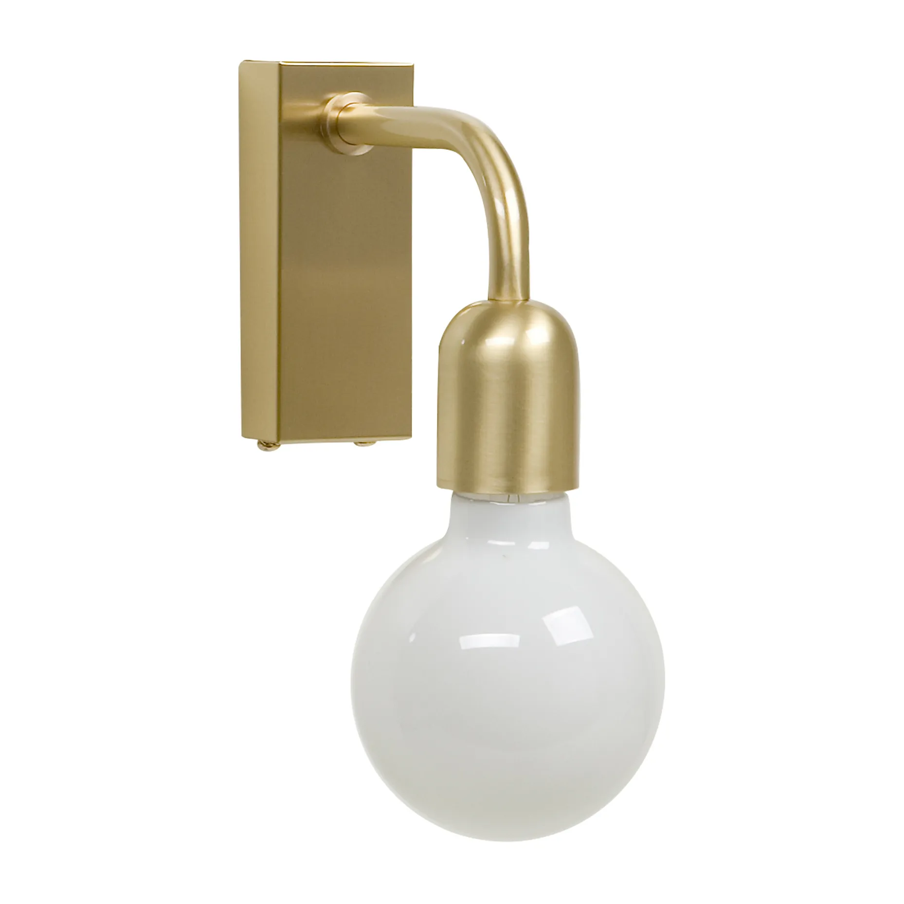 Regal 1 wandlamp 12,9 cm, Geborsteld messing Belid