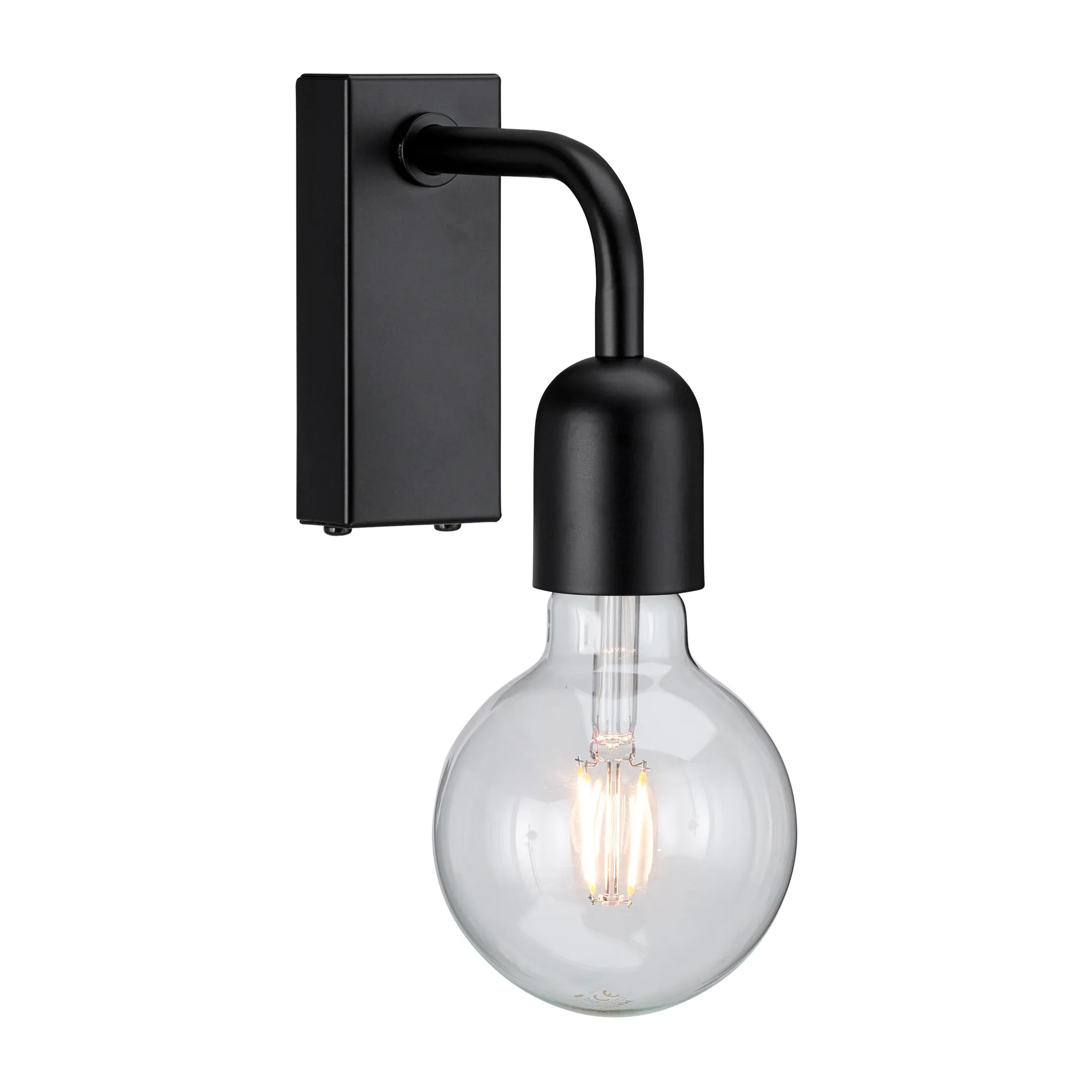 Regal 1 wandlamp 12,9 cm, Matzwart Belid