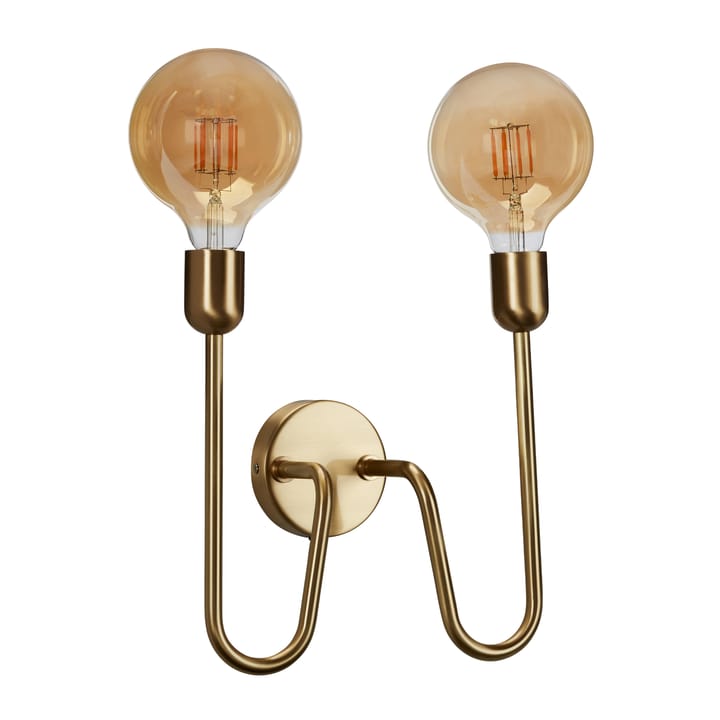 Regal Duo wandlamp stekker - Messing - Belid