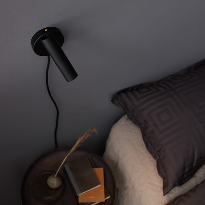 Slender wandlamp, Zwart Belid