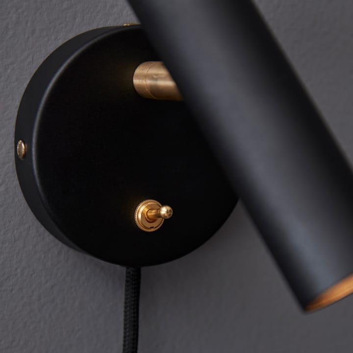 Slender wandlamp, Zwart Belid