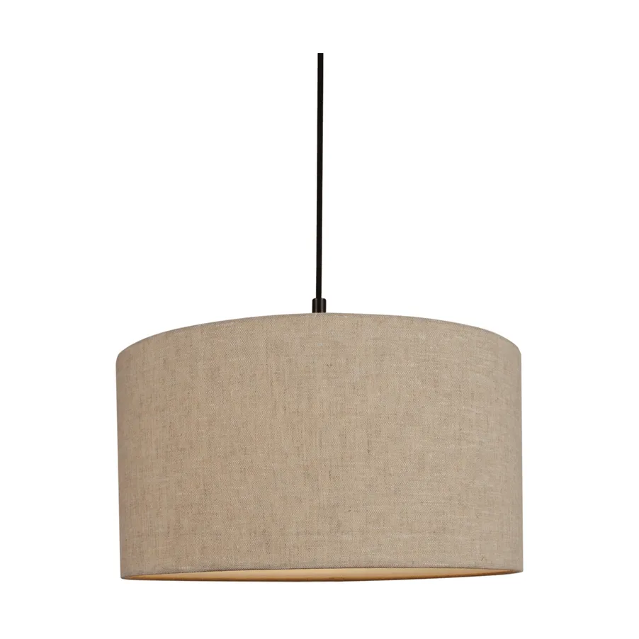 Soft hanglamp Ø40 cm, Linnen naturel-metallic brons, Ø44 cm Belid