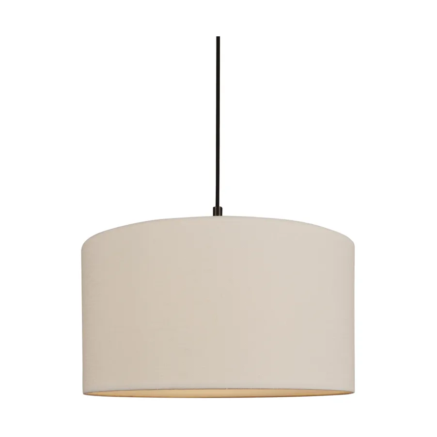 Soft hanglamp Ø40 cm, Linnen wit-metallic brons, Ø44 cm Belid