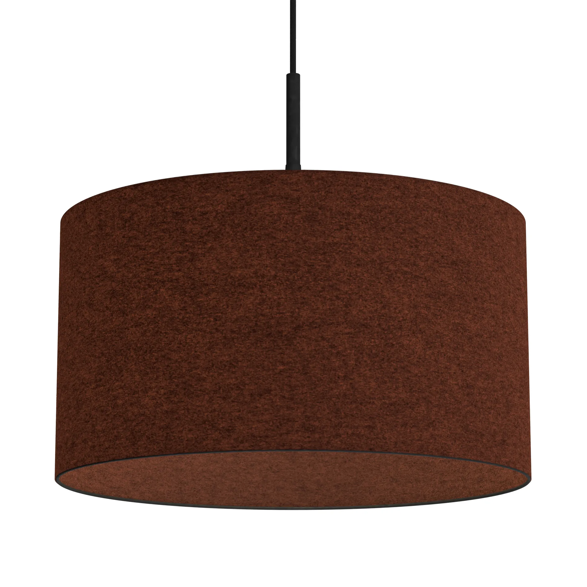 Soft hanglamp Ø40 cm, Roestbruine wol Belid