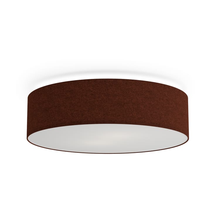 Soft plafonnière Ø44 cm - Roestbruine wol - Belid