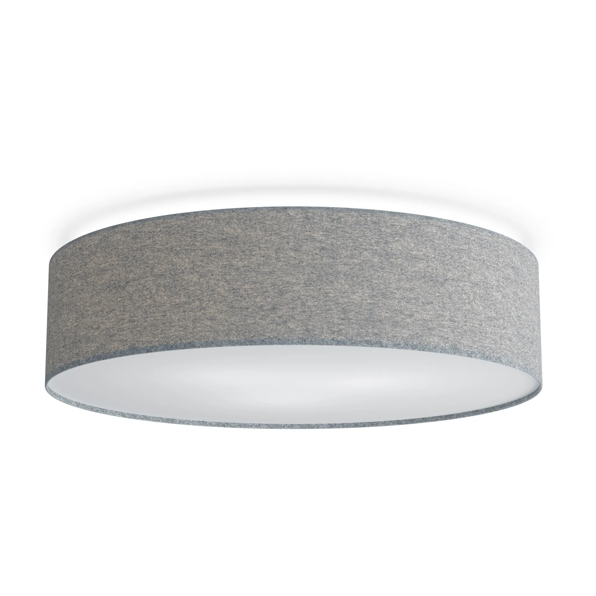 Soft plafonnière Ø60 cm, Grijze wol Belid